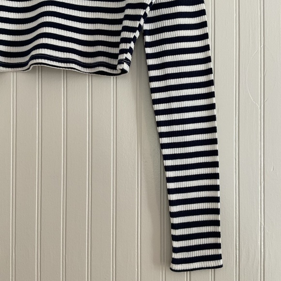 Zara Cropped Stripe T-Shirt - Picture 5 of 6